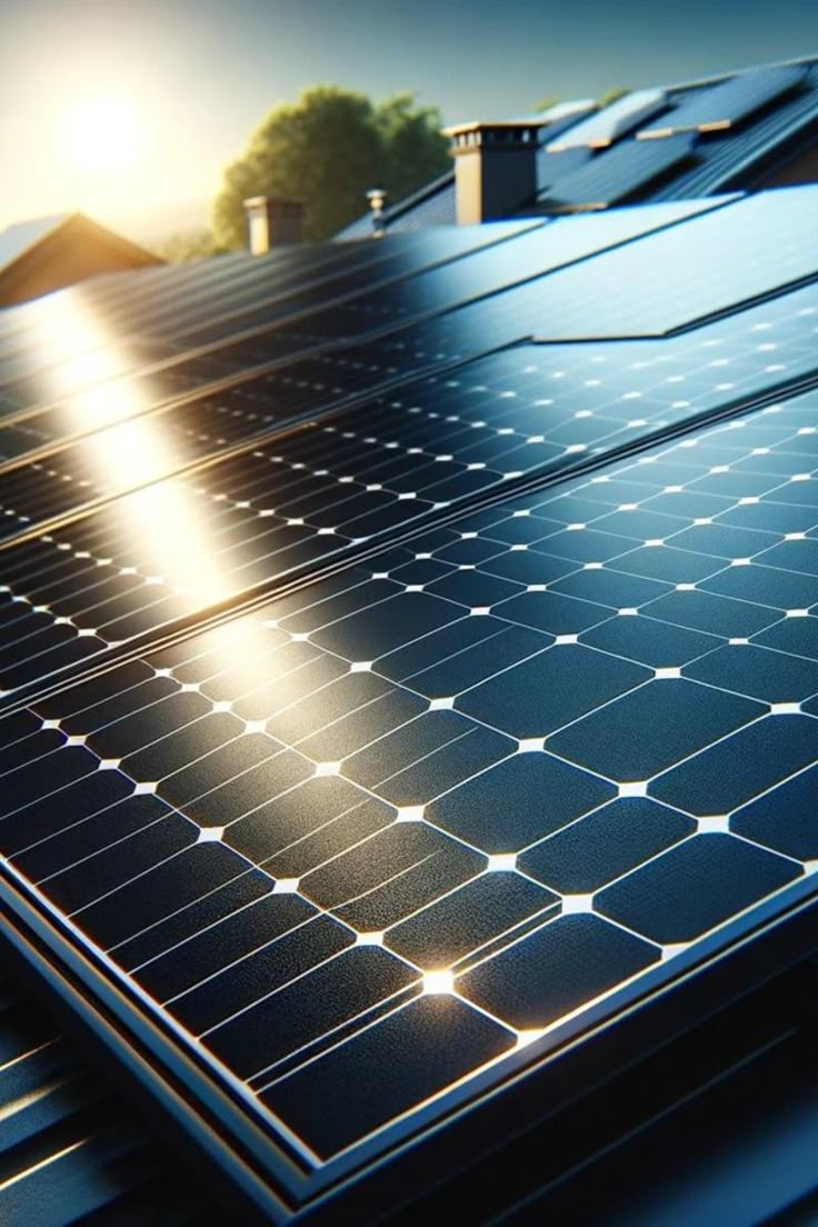 Modern Dark Solar Panels for Sustainable Living